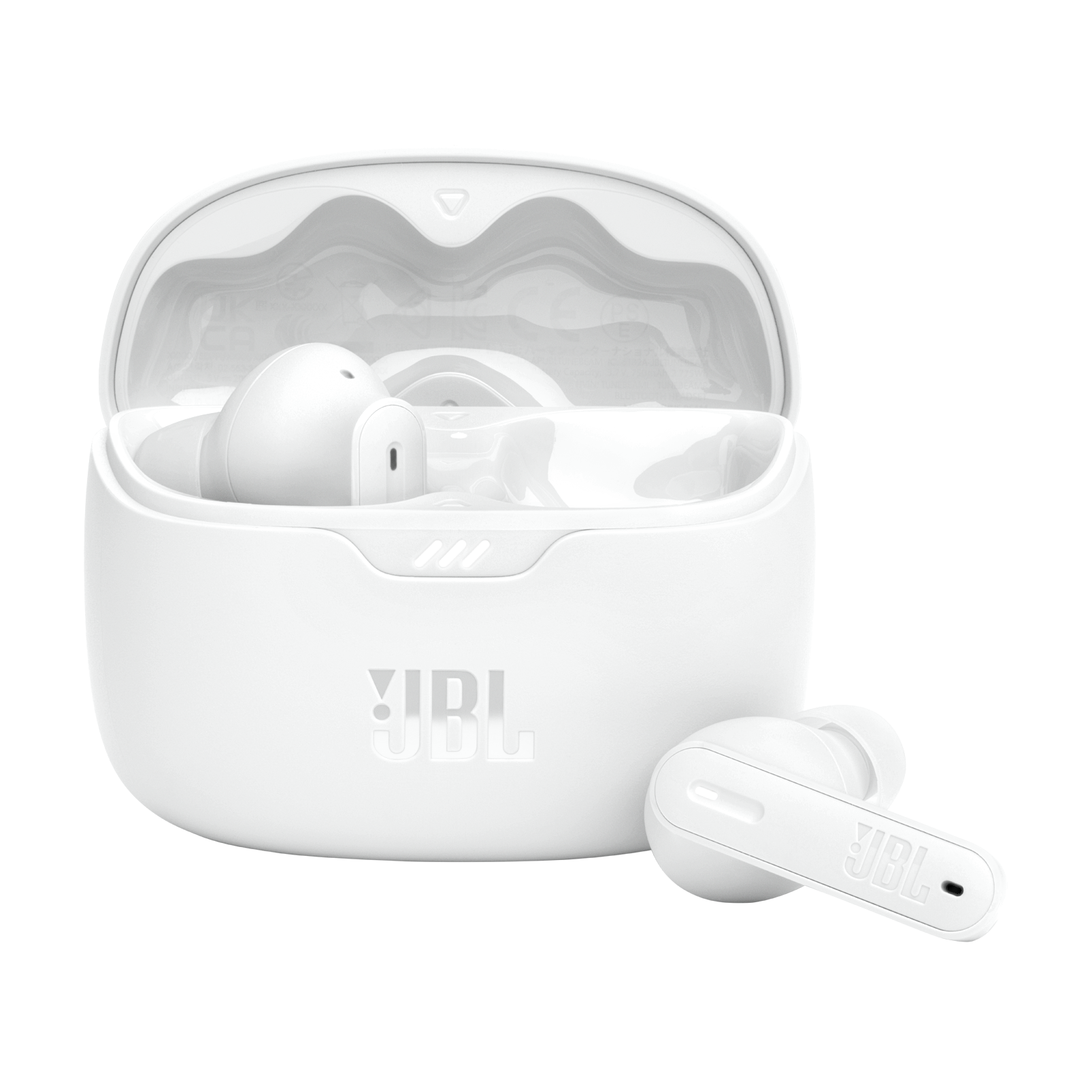 JBL Tune Beam True Wireless Earbuds – Noise Cancelling – Pure Bass – Bluetooth 5.3 – 48H Battery | White