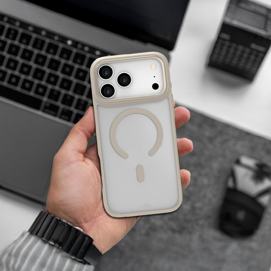 LZEL MagRevo Shield Case for iPhone 17 Pro Max | Titanium