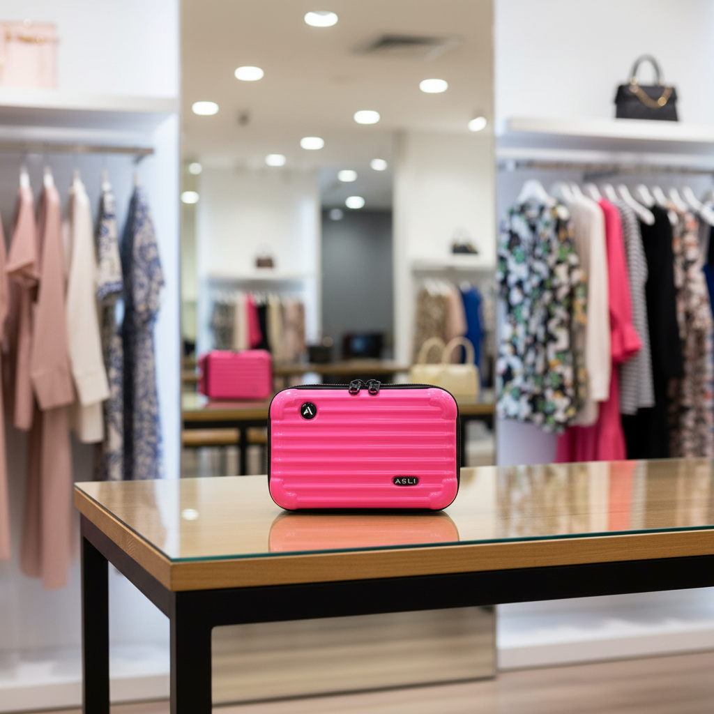 حقيبة سفر من أسلي جلوبال|وردي