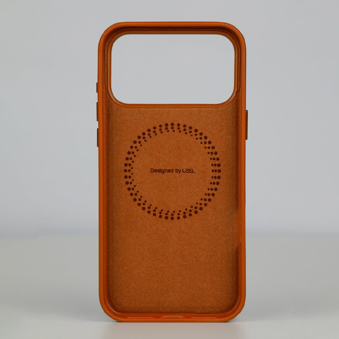 LZEL MagOrbio Leather Case for iPhone 17 Pro Max