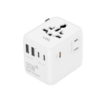 محول السفر Voyage GlobePowers بقوة 35 واط GaN III شحن سريع PD من LZEL | أبيض