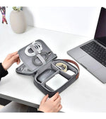 WiWU Minimalist Travel Pouch for Electronics Macbook Accessorie Organizer Bag | Gray