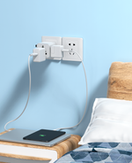 LZEL Voyage Globepower 2500 Watt Universal Multi Travel Plug Adapter | White