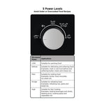 ميكروويف MZ2015P-B5 من Black & Decker سعة 20 لتر قوة 700 واط | أسود مع كروم