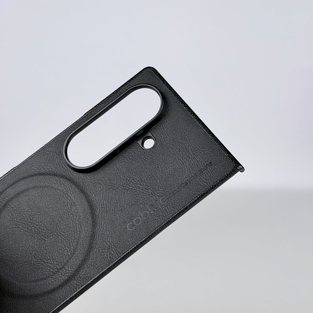 Coblue Premium Leather Magnetic Case – Samsung Galaxy Z Fold 7 | Black