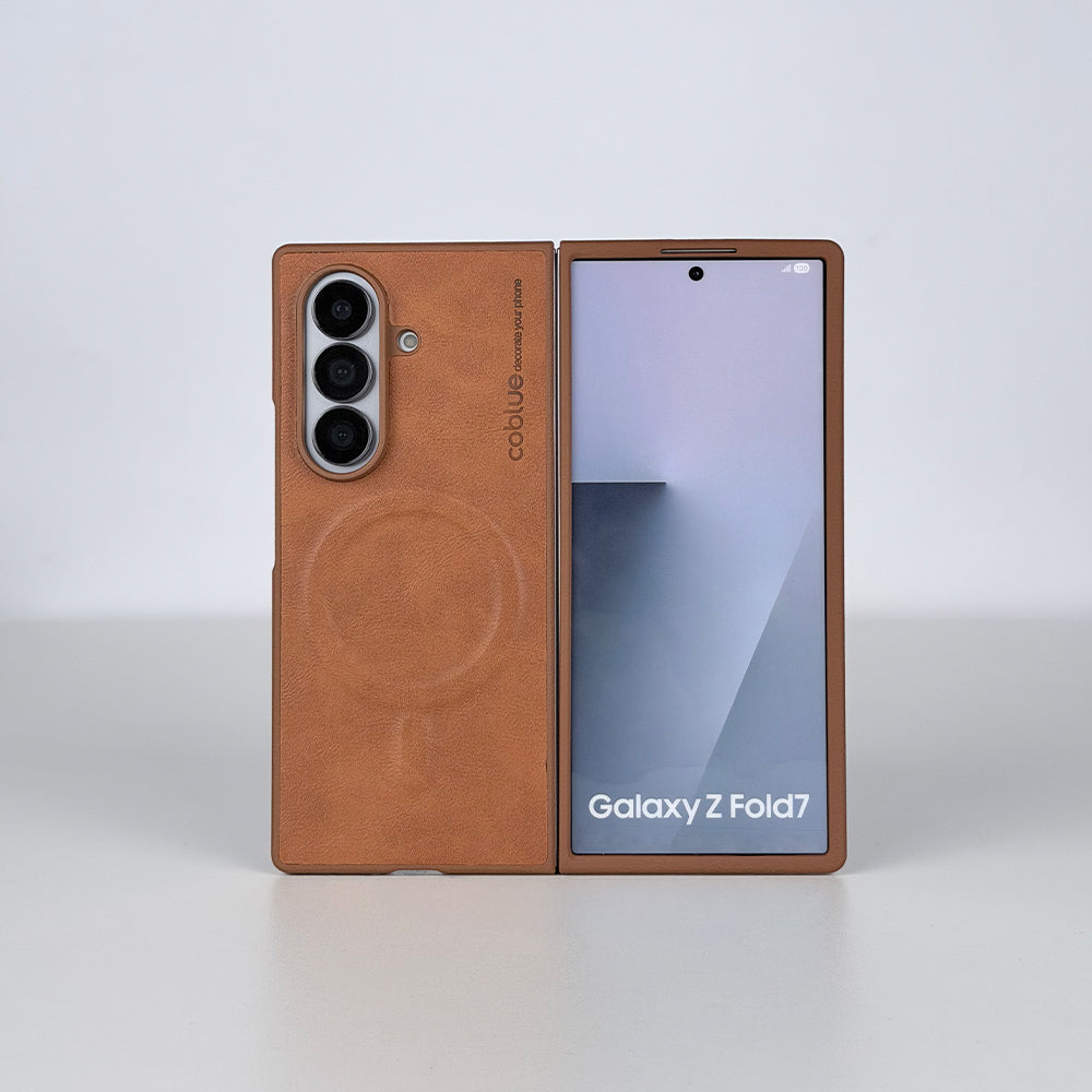 كڤر حماية من Coblue المغناطيسي الفاخر – Samsung Galaxy Z Fold 7 | بني