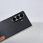 كڤر حماية Coblue بملمس جلدي مقاوم للصدمات لجهاز Samsung Galaxy Z Fold 7 | أسود