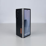 كڤر حماية Coblue بملمس جلدي مقاوم للصدمات لجهاز Samsung Galaxy Z Fold 7 | أسود
