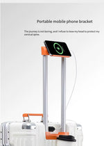 Trolly ABS Suitcase 4 Wheels 26 Inch | White