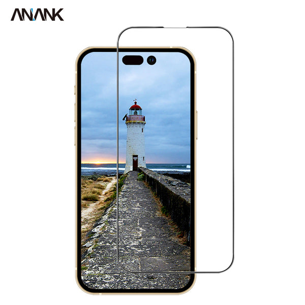 كڤر حماية شاشة 2.5D لهاتف iPhone 14 Pro مضاد لبصمات الأصابع من Anank