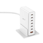 Asli Global Turboxis Series 235W Gan-7-Port Fast Charging Station With Power Delivery & PPS