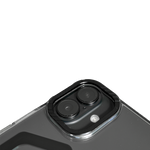 LZEL iPhone 16 Plus Mag Hexa Defender Clear Square MagSafe Case | Black