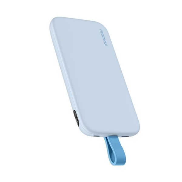 iPower بطارية شحن متنقلة من موماكس 10000 مللي أمبير مع كيبل USB-C | أزرق