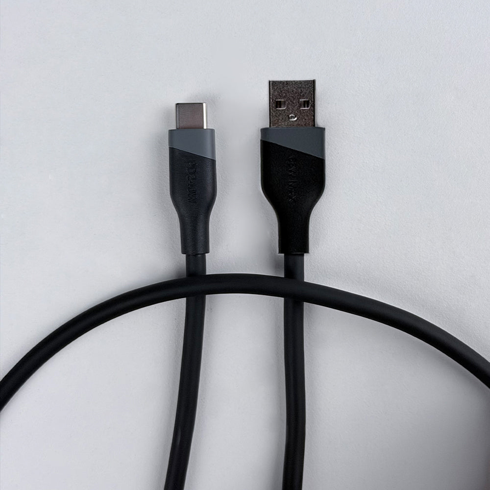 aslitec SILICORECHARGE 65W Fast Charging & Data Cable – USB-A to USB-C