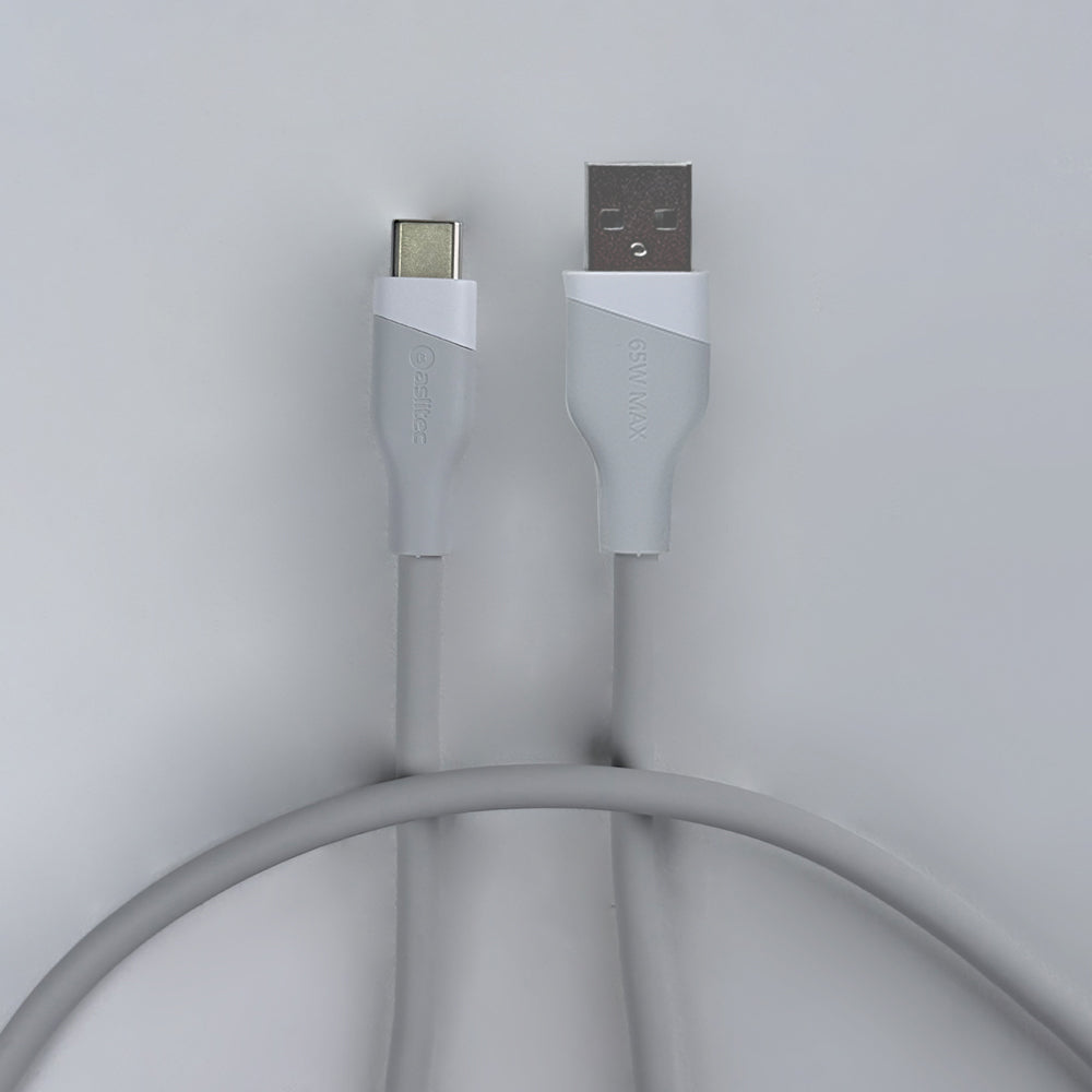 aslitec SILICORECHARGE 65W Fast Charging & Data Cable – USB-A to USB-C