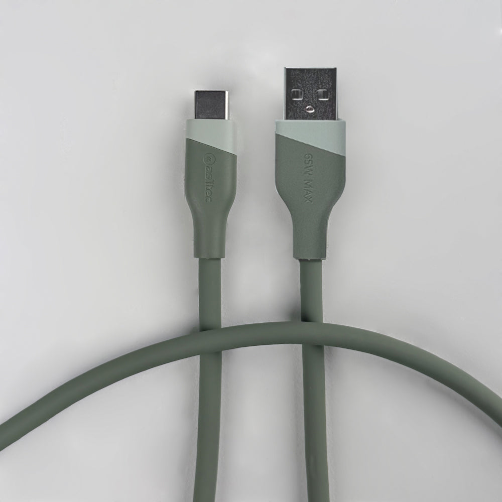 aslitec SILICORECHARGE 65W Fast Charging & Data Cable – USB-A to USB-C