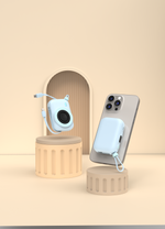 LZEL NanoFlex Nova – 10,000mAh Magnetic Power Bank with USB-C PD & Built-in Cable | Blue