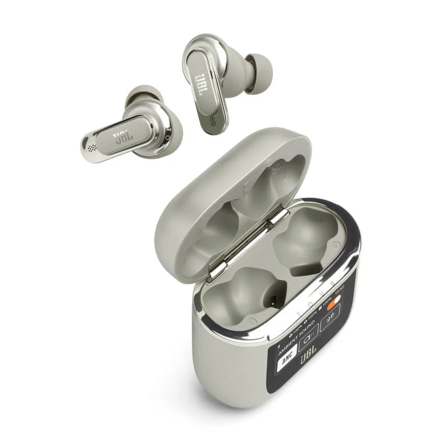 JBL Tour Pro 2 True Wireless Noise Cancelling Earbuds | Champagne