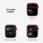 ساعة Apple Watch Series 7 – GPS + Cellular – مقاس 41 مم – علبة ألومنيوم اللون Red  مع سوار رياضي | لون Red  – الحجم العادي
