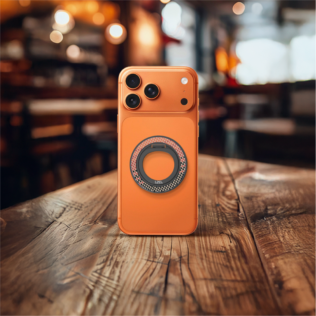 حامل Lzel مع MagSafe بزاوية 360° | أحمر