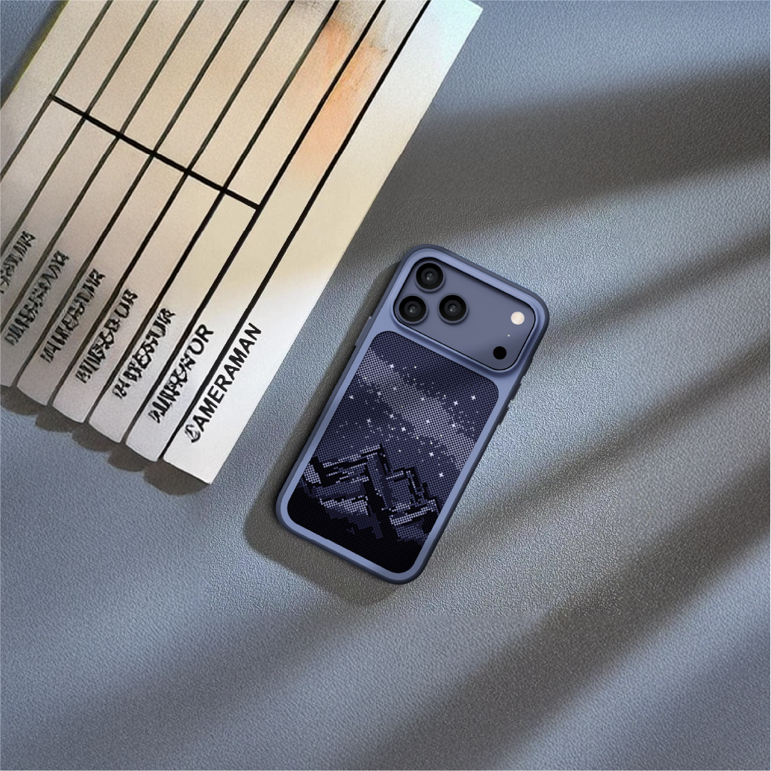  كڤر حماية بنمط الجبال مع MagSafe لهاتف iPhone 17 Pro | أزرق داكن 