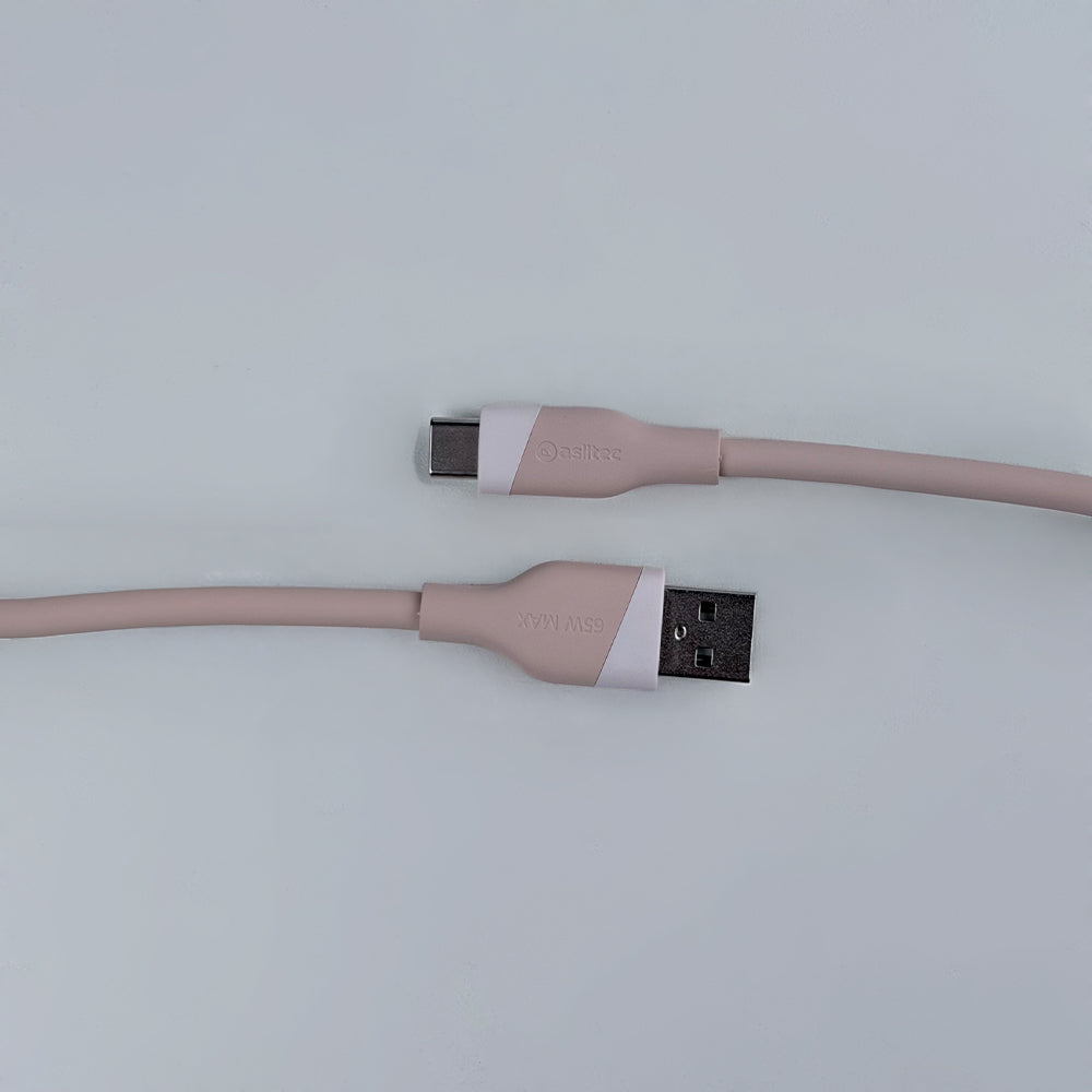 aslitec SILICORECHARGE 65W Fast Charging & Data Cable – USB-A to USB-C