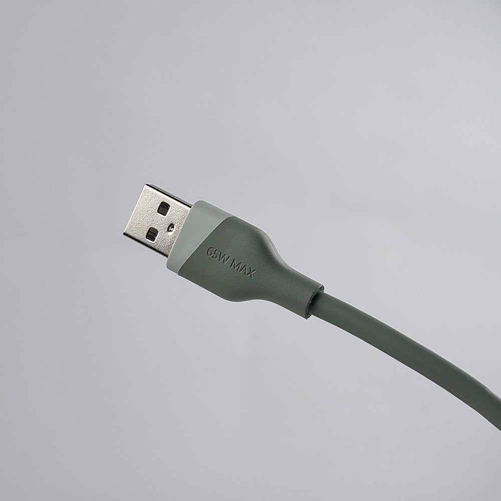 aslitec SILICORECHARGE 65W Fast Charging & Data Cable – USB-A to USB-C