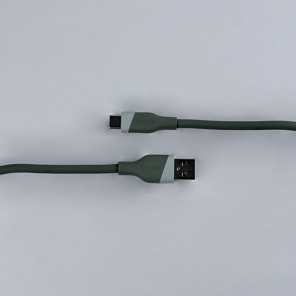 aslitec SILICORECHARGE 65W Fast Charging & Data Cable – USB-A to USB-C
