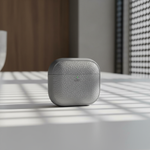 LZEL Airpods 4 Aurum Guard Premium TPU Leather Case | Gray