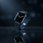 Apple Watch Series 7 GPS, 41mm Blue Aluminium Case with Abyss Blue Sport Band - Regular