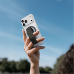 ASLI Magnetic Band Leather Grip & Foldable Stand 2-in-1 Functional Design | Black