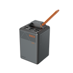 LZEL Zenoflex Ultra Surge 50000mAh PD Power Bank | PD3.0 & QC3.0 | 100W Max | Triple Type-C + Triple USB-A | Gray