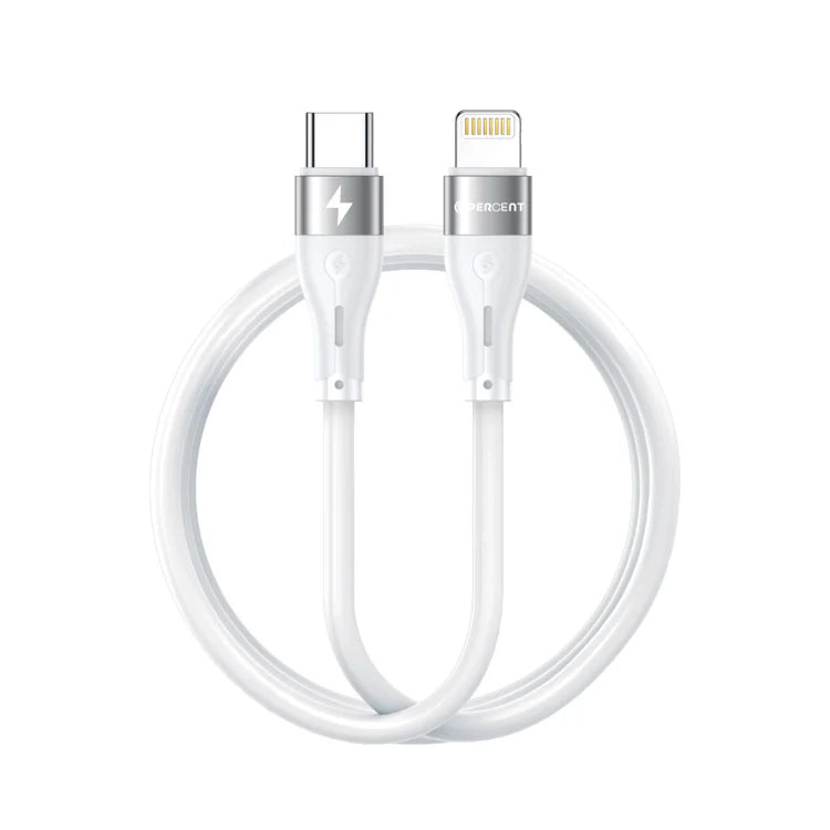 كيبل Voltline 90 Series من 90 Percent من USB-C إلى Lightning من السيليكون بطول 1 متر 