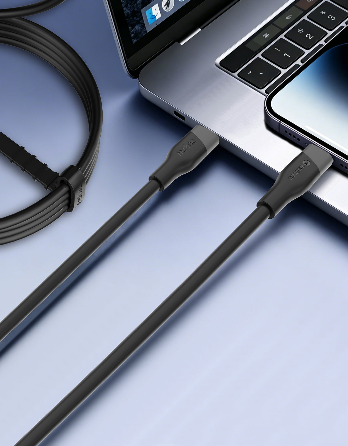 aslitec SILICORECHARGE SYNC Fast Charging & Data Cable – USB-C to Lightning