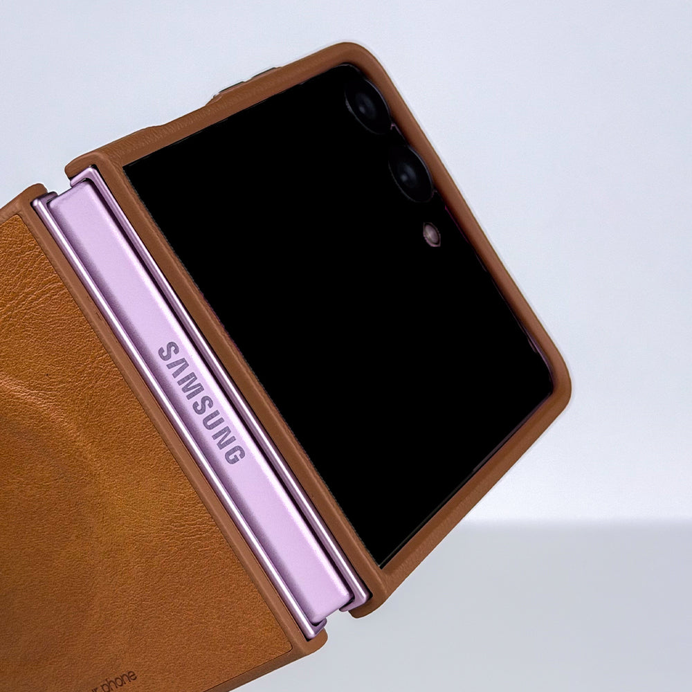 كڤر حماية Coblue المغناطيسي الفاخر – Samsung Galaxy Z Flip 7 | بني