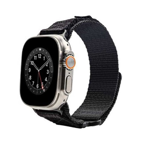 سوار متين ومقاوم للماء لساعة Apple Watch مقاس 45/49 مم - أسود | 113426