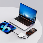 LZEL PrimeBrio 5K Mini PD Power Bank – 5000mAh, 20W, Built-in Type-C Cable | White