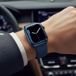 Apple Watch Series 7 GPS, 41mm Blue Aluminium Case with Abyss Blue Sport Band - Regular