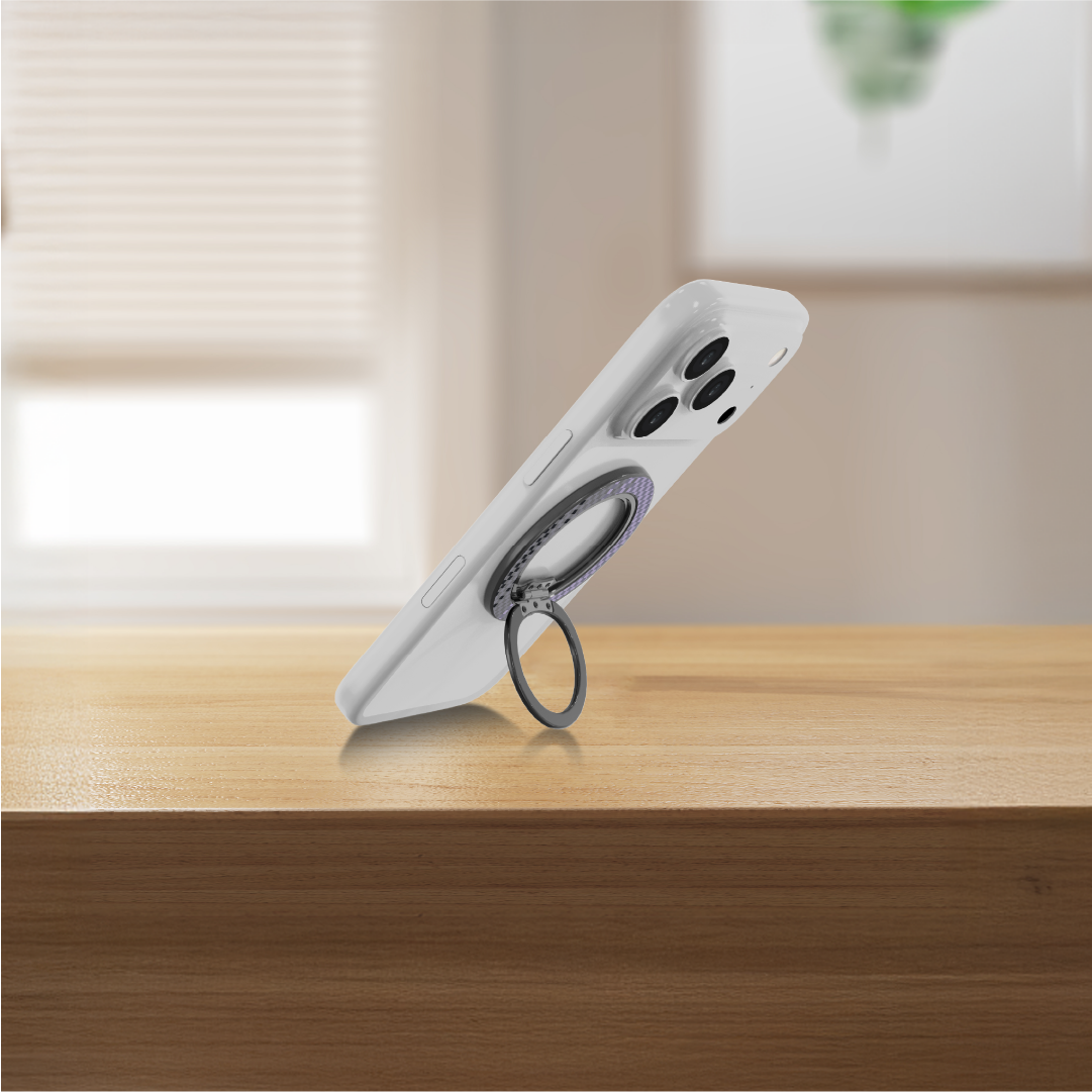 حامل Lzel مع MagSafe بزاوية 360° | رمادي