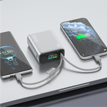  باور بانك من Lzel Neurovolt 10K PD 35W مع كابلات USB-C وLightning
