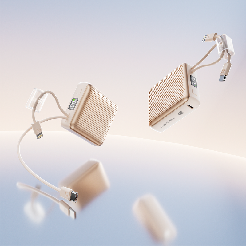 90 Percent Primcore Neo 22.5W Dual Built-In Cables Power Bank Powerdelivery | Qc 3.0 | Usb-C & Lightning