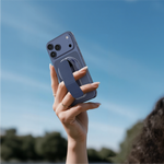 ASLI Magnetic Band Leather Grip & Foldable Stand 2-in-1 Functional Design | Blue