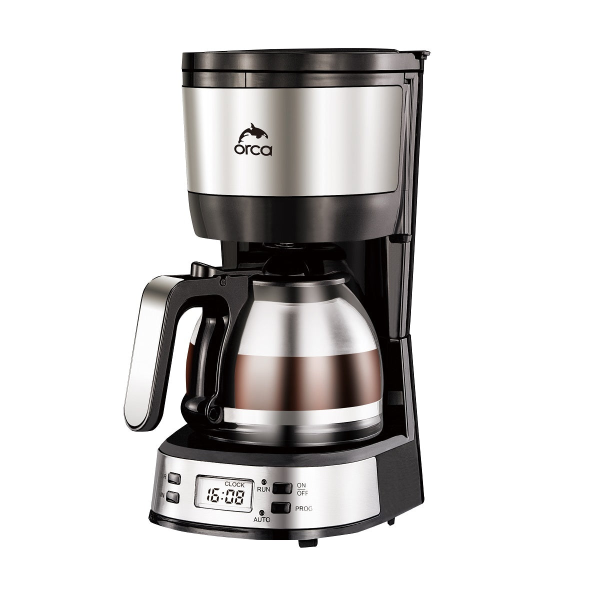 Orca Drip Coffee Maker 600W 0.75L LCD display
