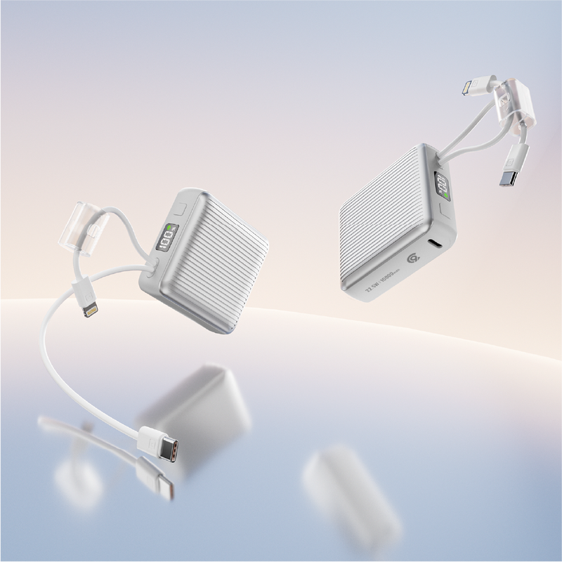 90 Percent Primcore Neo 22.5W Dual Built-In Cables Power Bank Powerdelivery | Qc 3.0 | Usb-C & Lightning