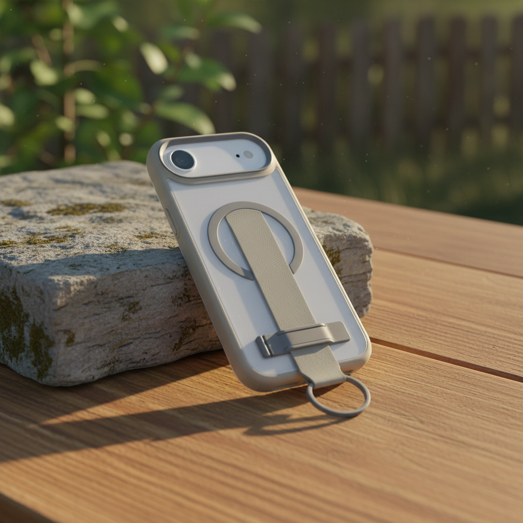 كفر حماية MagMatte Grip من LZEL لجهاز iPhone Air | تيتانيوم