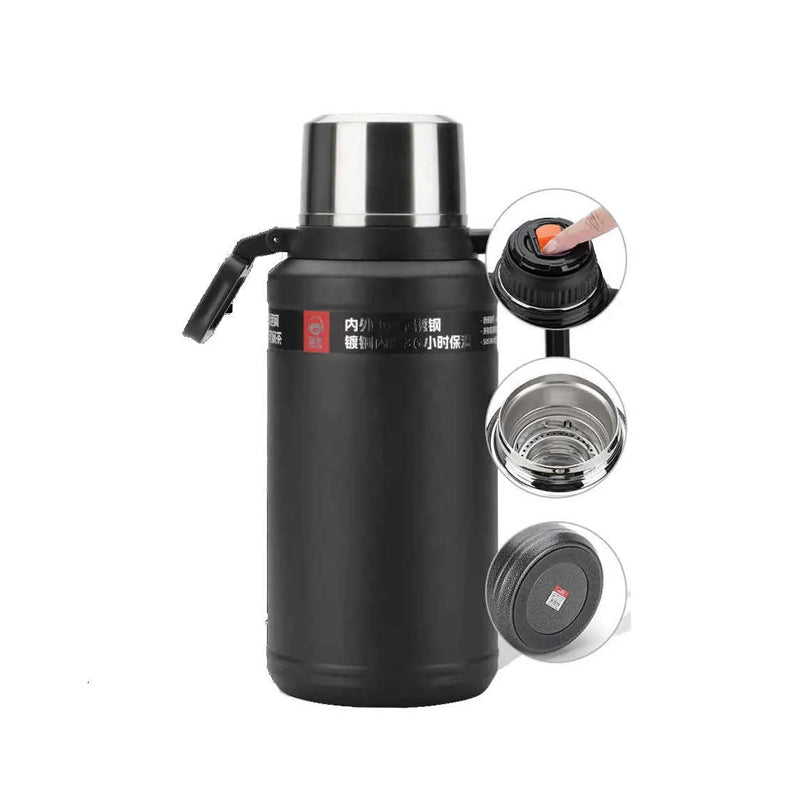 DKadi Vacumm Bottle 2500 ml | Black