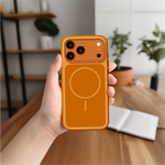 LZEL Regular Magsafe Ring Pattern Case For IPhone  17 Pro Max | Orange