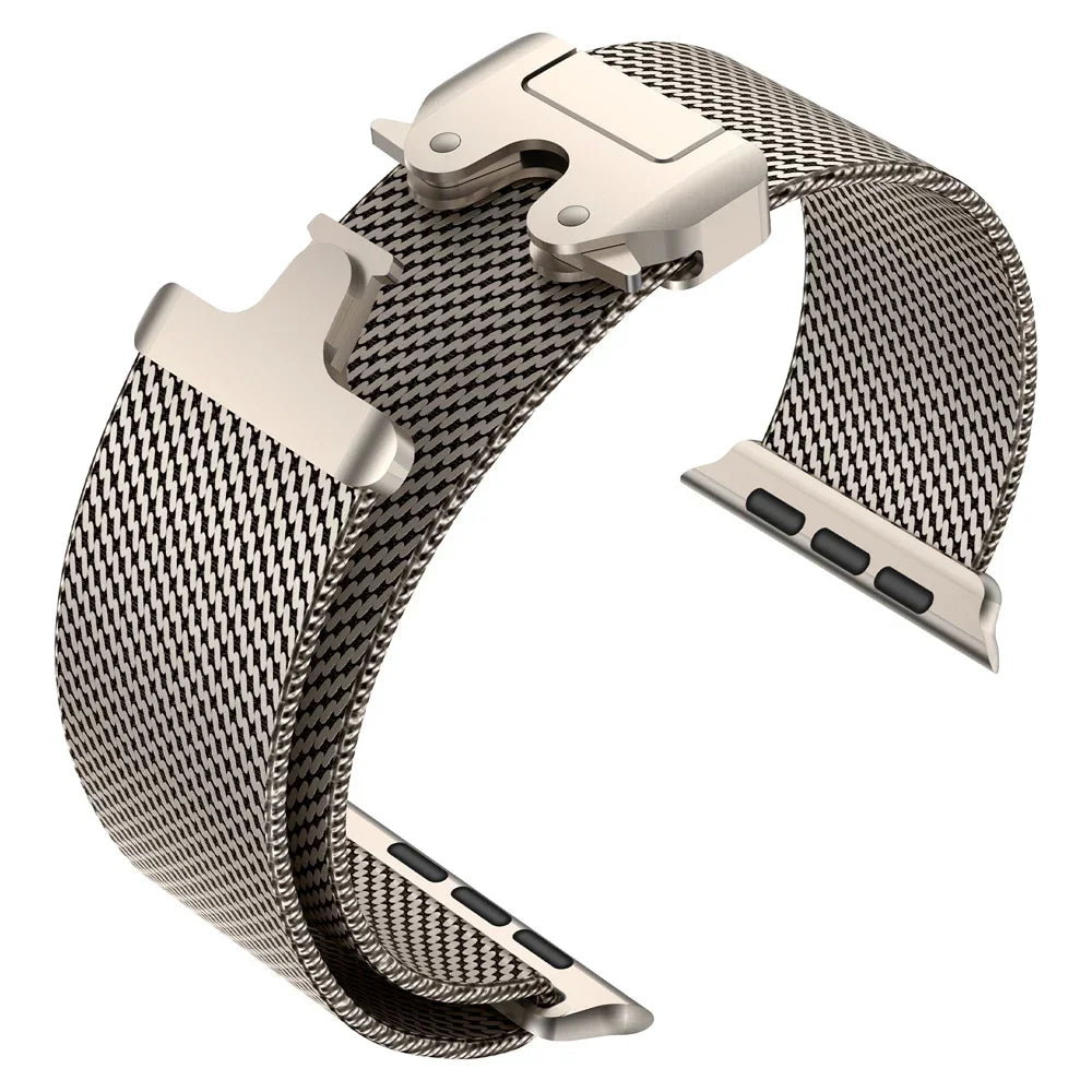 LZEL Avalonflex Titanium  Milanese Loop Watch Band For 42/44/45/46/49mm (S10) Natural Titanium