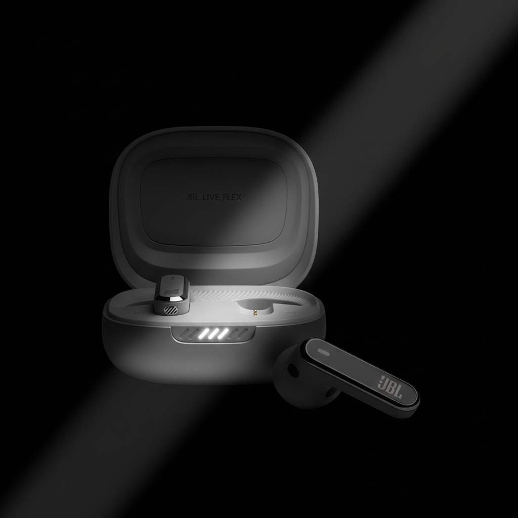 JBL Live Flex With Adaptive Noise Cancelling | Silver