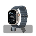 Apple Watch Ultra 3 GPS + Cellular 49mm Natural Titanium Case with Anchor Blue Ocean Band + Bundle Offer